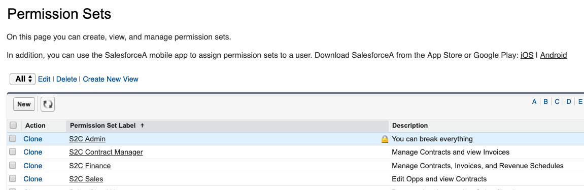 Sales2Cash Permission Sets